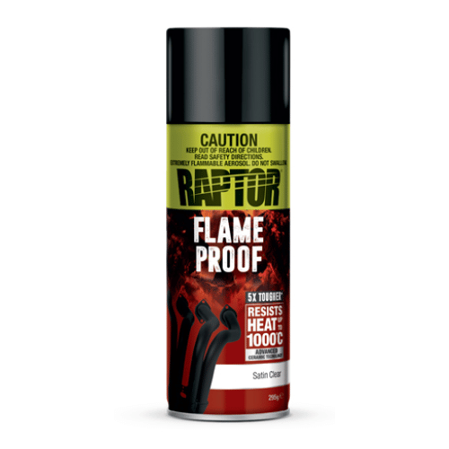 Raptor Flameproof 4941 Satin Clear Coat for Engine/Exhaust, 10 oz - 4941 - Eagle National Supply