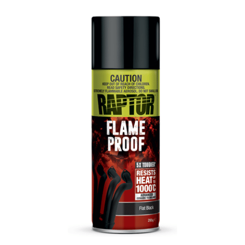 Raptor Flameproof 4942 Flat Black Engine/Exhaust Paint, 10 oz - 4942 - Eagle National Supply