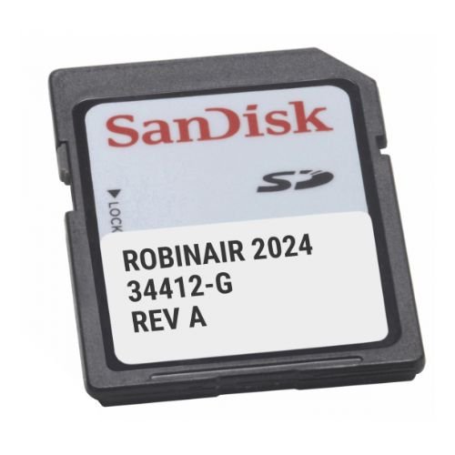 Robinair A/C Machine SD Card With Vehicle Capacities Database - 2024 - 34412 - G - Eagle National Supply