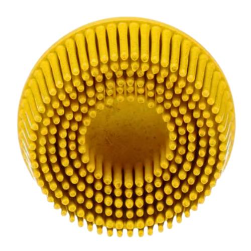 Scotch-Brite 07525 2" Yellow Roloc Bristle Disc, Med Grade, 10 pk -7525---Eagle National Supply