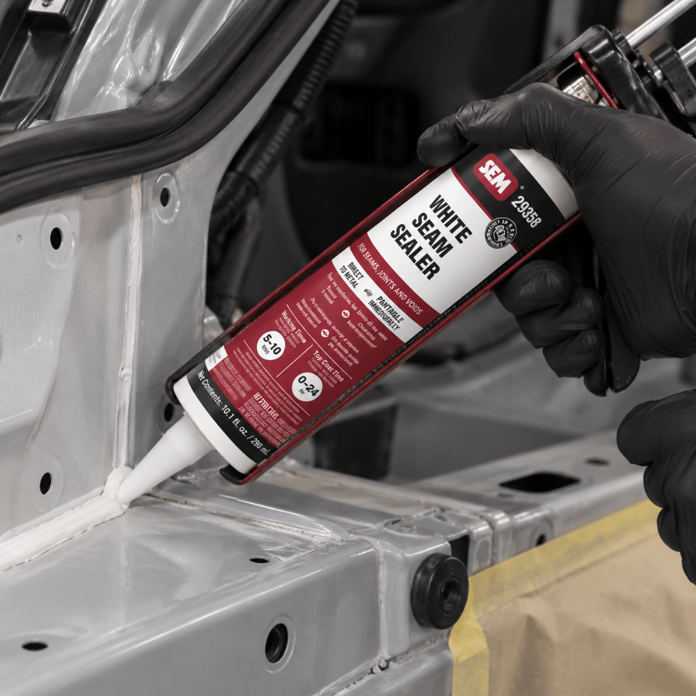 SEM 29362 1K White Seam Sealer, 10.1 oz Tube