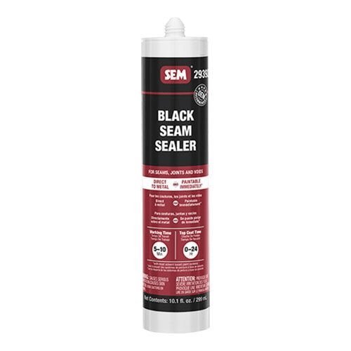 SEM 29392 1K Black Seam Sealer, 10.1 oz Tube