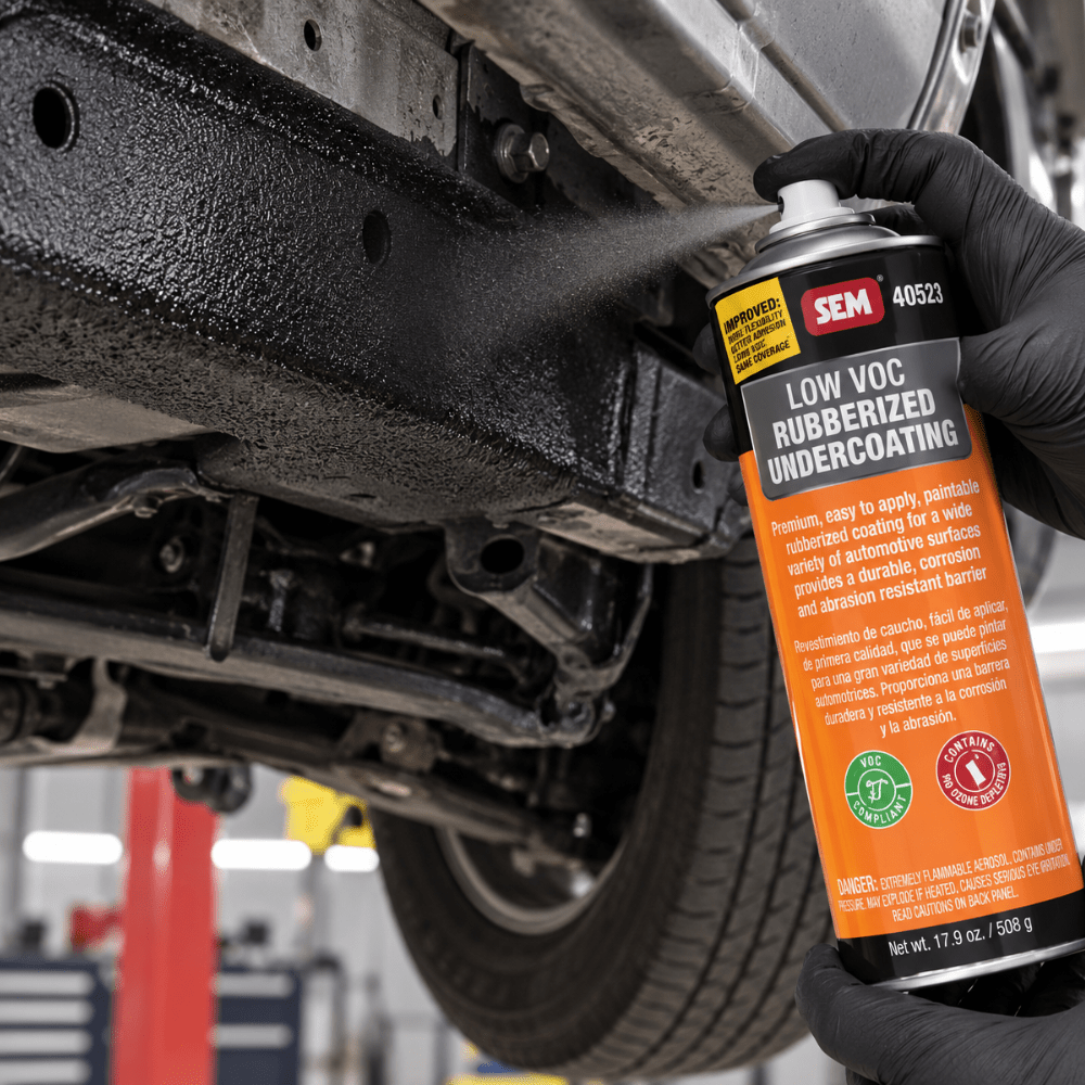 SEM® 40523 Low VOC Black Rubberized Undercoating, 24 oz Aerosol