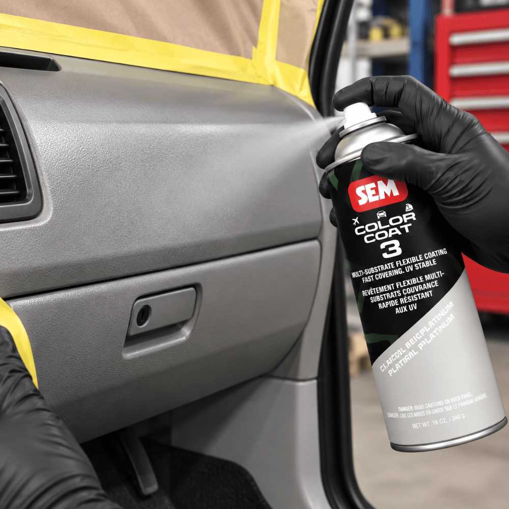 SEM 82143 Color Coat 3 Platinum, 16 oz | Aerosol | Auto Interior Paint