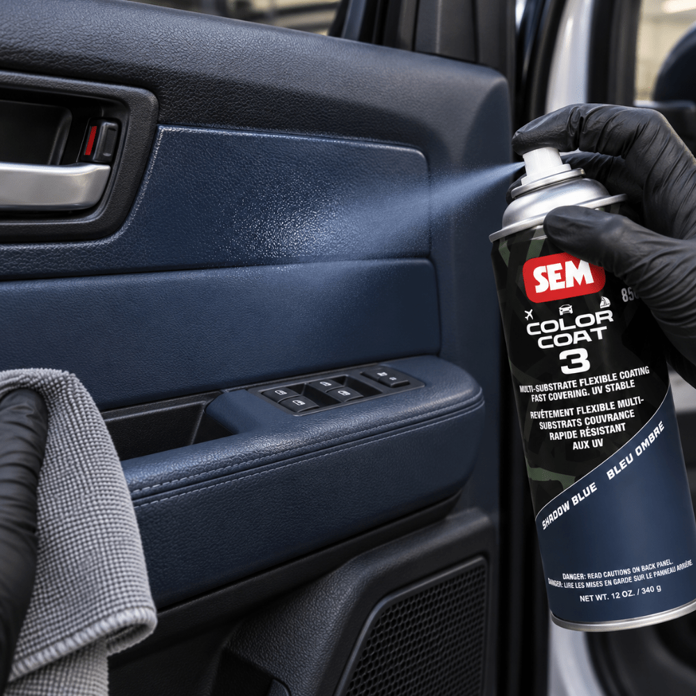 SEM 85043 Color Coat 3 Shadow Blue, 16 oz | Aerosol | Auto Interior Paint