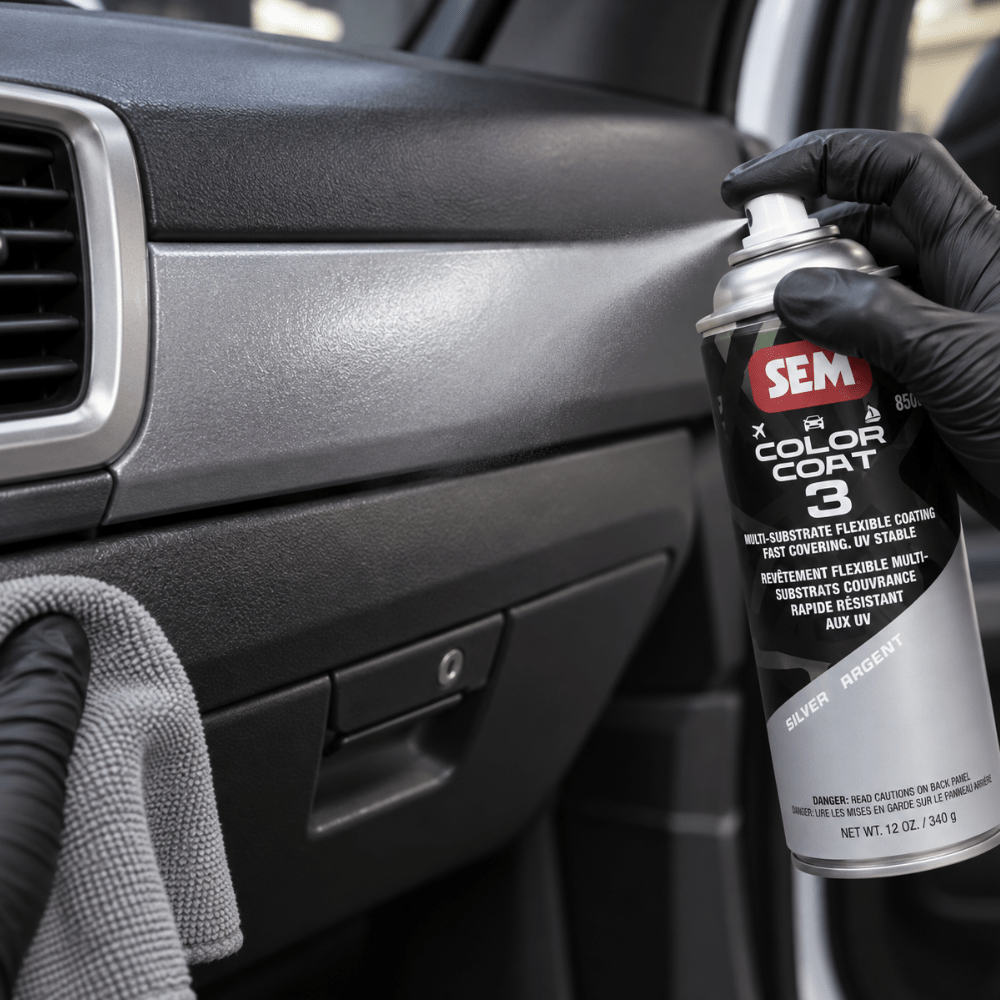 SEM 85083 Color Coat 3 Silver, 16 oz | Aerosol | Auto Interior Paint