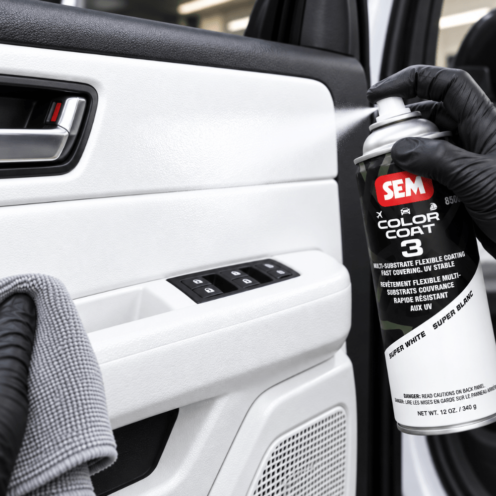 SEM 85103 Color Coat 3 Super White| Aerosol | Auto Interior Paint
