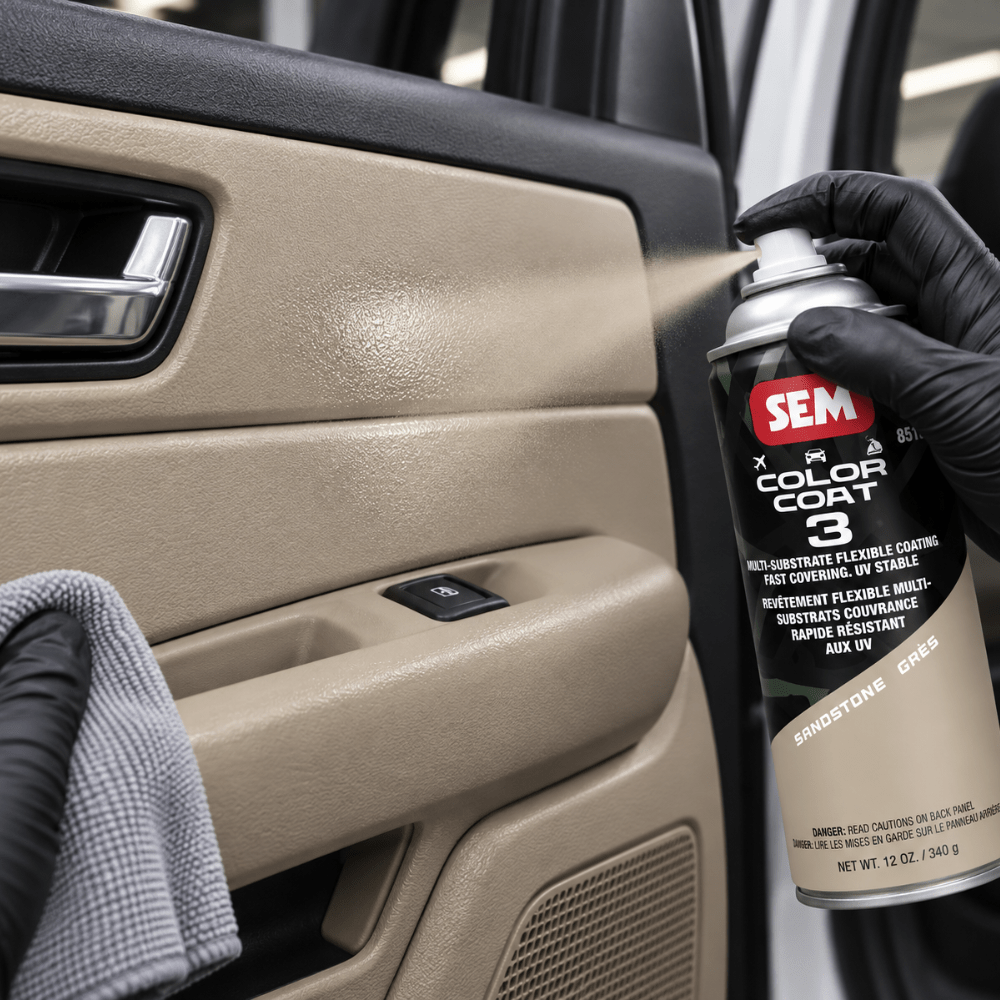 SEM 85143 Color Coat 3 Sandstone, 16 oz | Aerosol | Auto Interior Paint