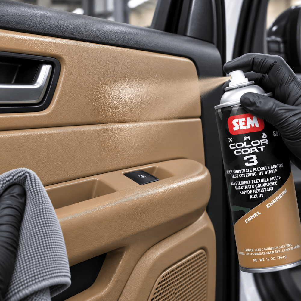 SEM 85173 Color Coat 3 Camel, 16 oz | Aerosol | Auto Interior Paint