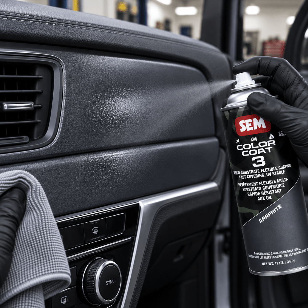 SEM 85303 Color Coat 3 Graphite, 16 oz | Aerosol | Auto Interior Paint