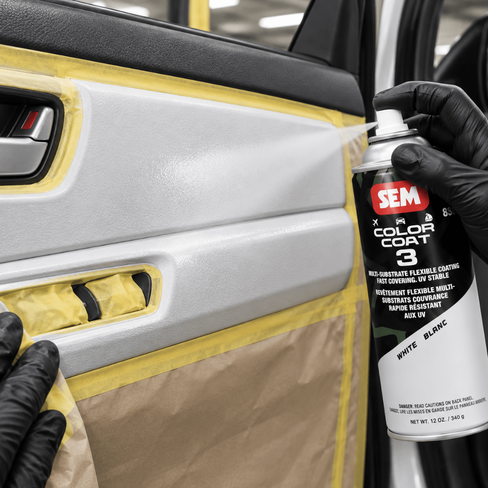 SEM 85313 Color Coat 3 White, 16 oz | Aerosol | Auto Interior Paint