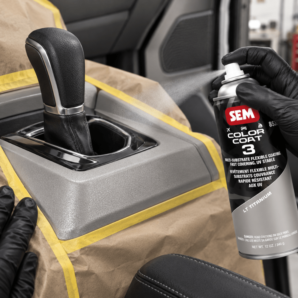 SEM 85353 Color Coat 3 Lt Titanium, 16 oz | Aerosol | Auto Interior Paint