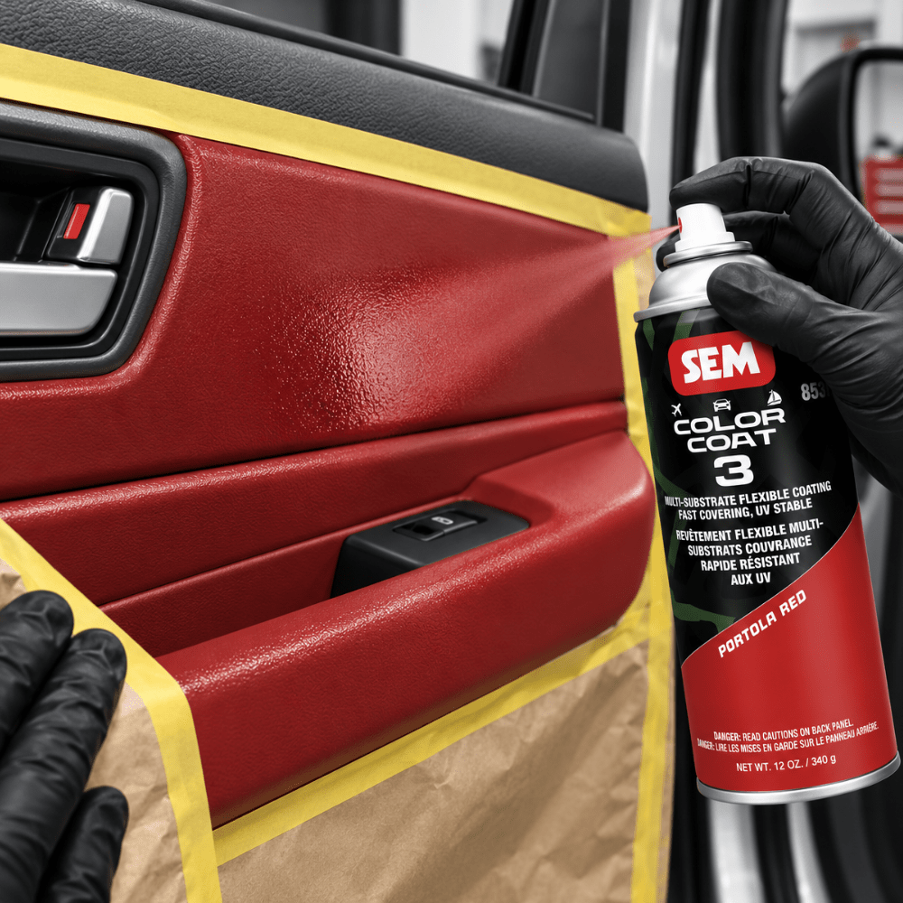 SEM 85363 Color Coat 3 Portola Red, 16 oz | Aerosol | Auto Interior Paint