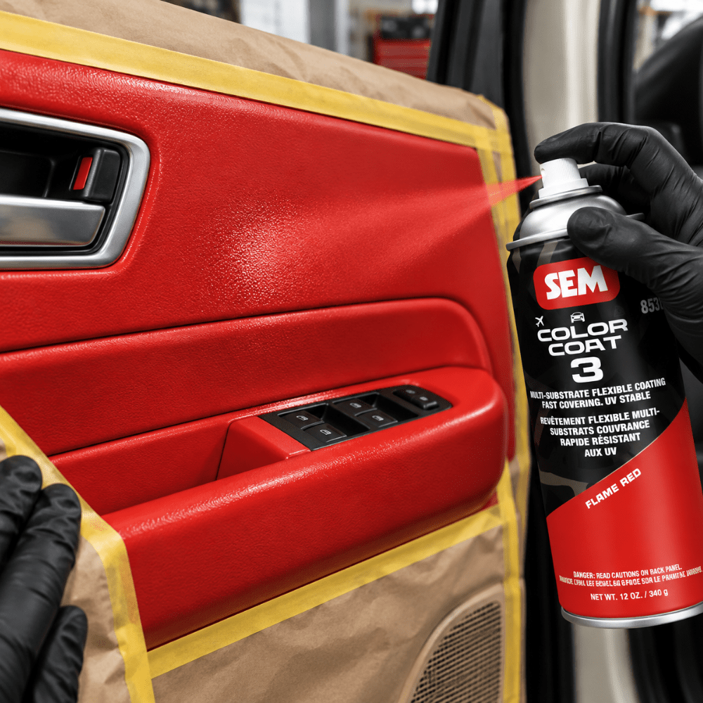 SEM 85373 Color Coat 3 Flame Red, 16 oz | Aerosol | Auto Interior Paint