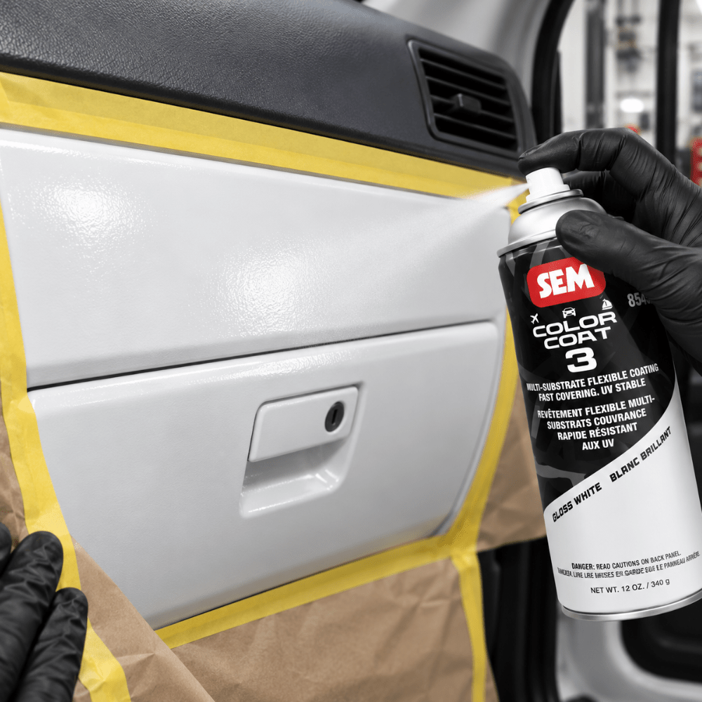 SEM 85453 Color Coat 3 Gloss White, 16 oz | Aerosol | Auto Interior Paint