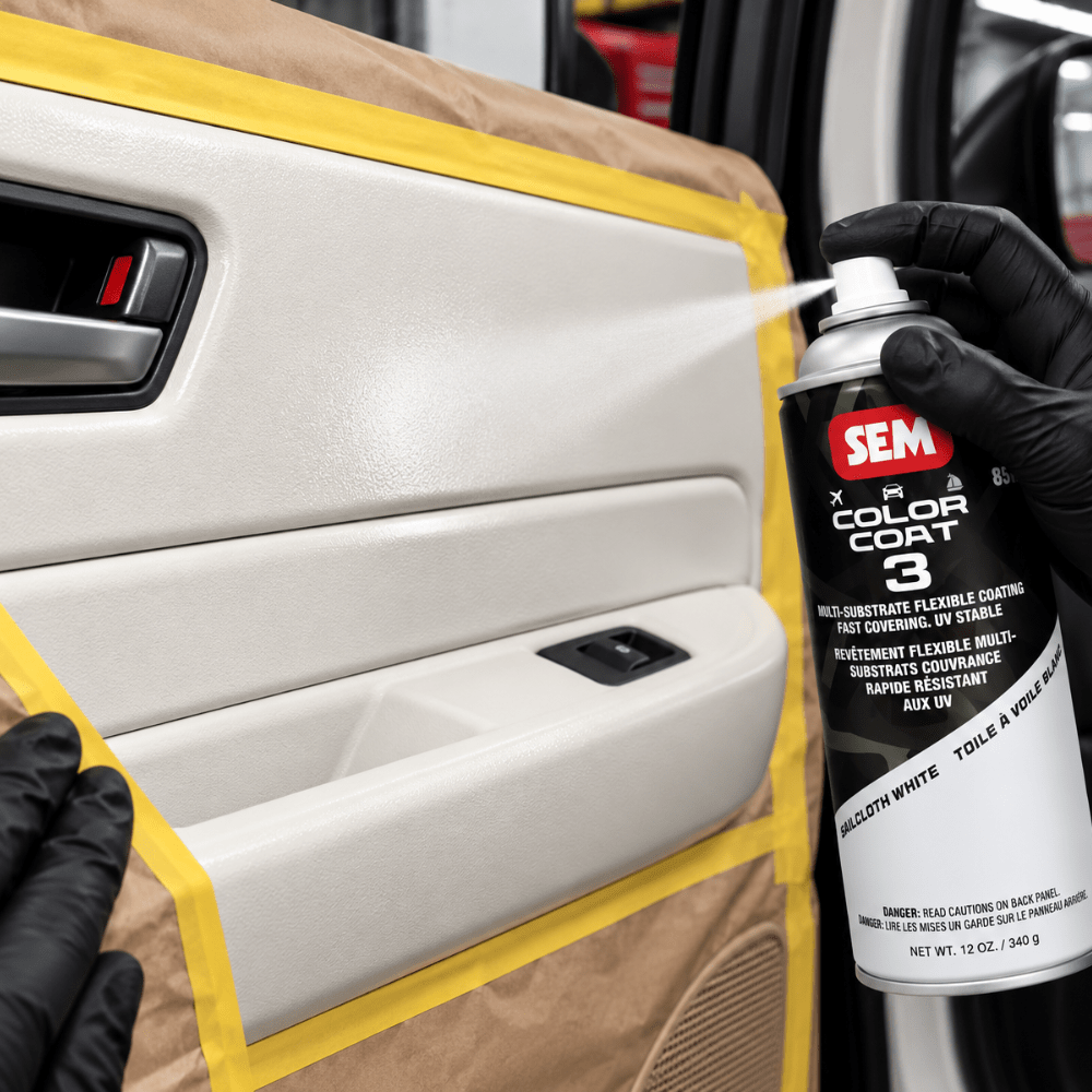 SEM 85603 Color Coat 3 Sailcloth White, 16 oz | Aerosol | Auto Interior Paint