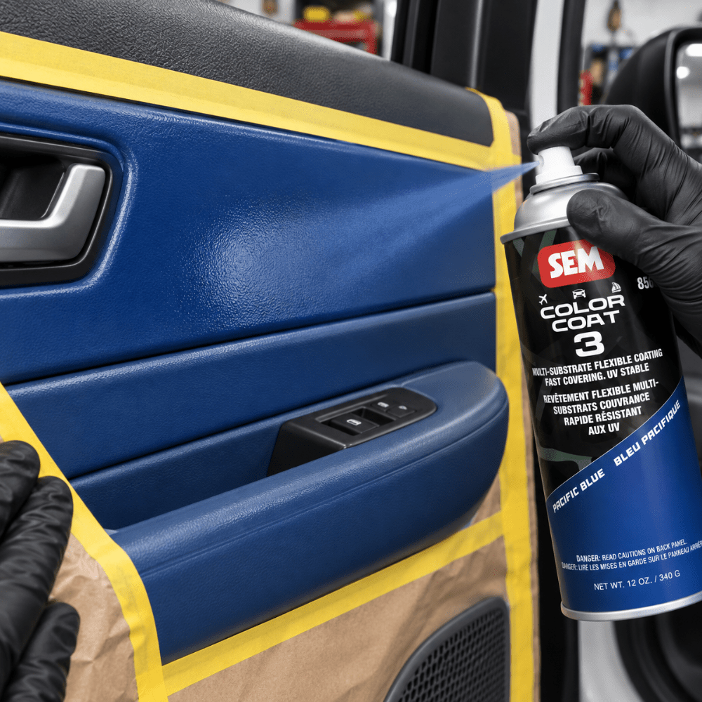 SEM 85643 Color Coat 3 Pacific Blue, 16 oz | Aerosol | Auto Interior Paint