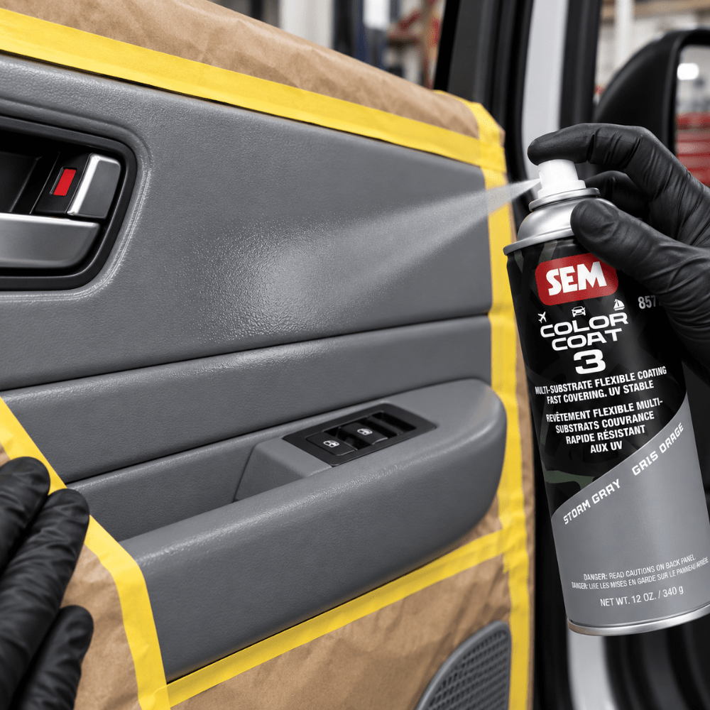 SEM 85763 Color Coat 3 Storm Gray| Aerosol | Auto Interior Paint