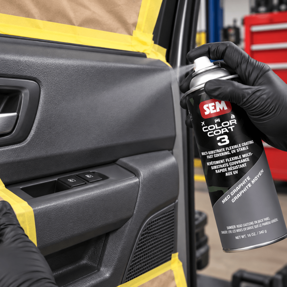 SEM 87043 Color Coat 3 Med Graphite, 16 oz | Aerosol | Auto Interior Paint