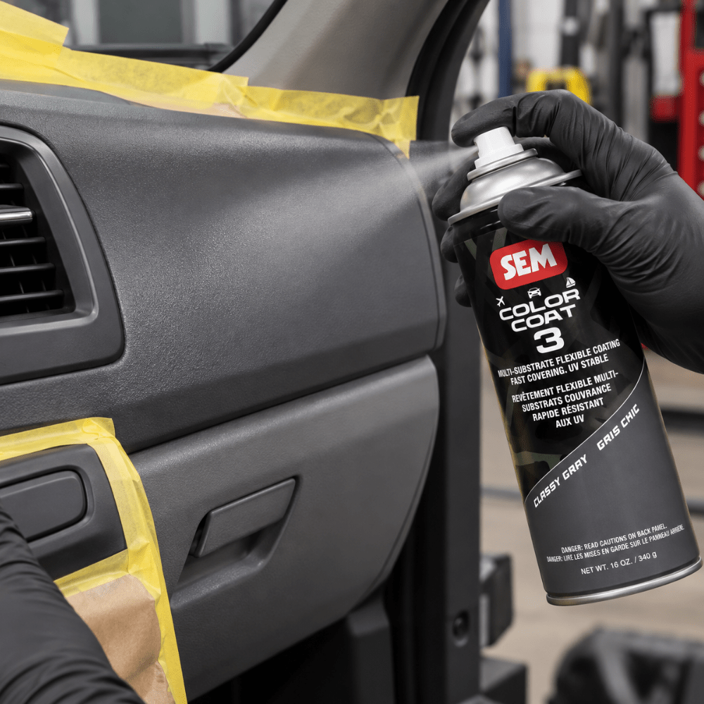 SEM 87223 Color Coat 3 Classy Gray, 16 oz | Aerosol | Auto Interior Paint