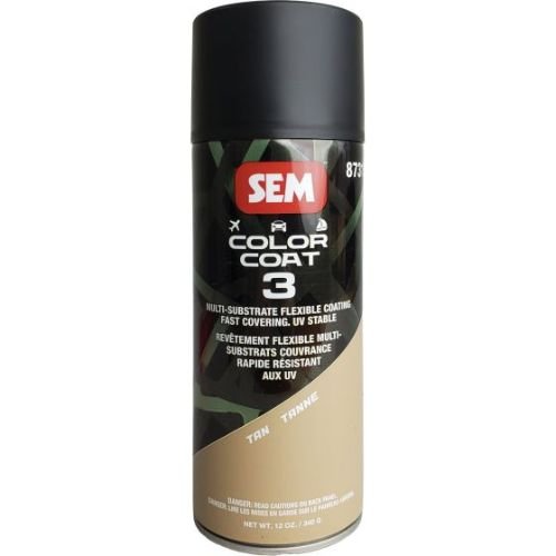 SEM 87313 Color Coat 3 Tan, 16 oz | Aerosol | Auto Interior Paint