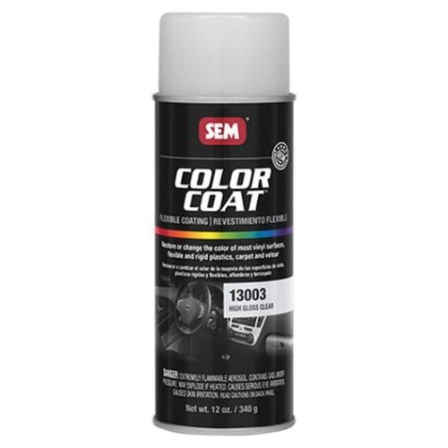 SEM Color Coat 13003 High Gloss Auto Interior Clear, 16 oz Aerosol - 13003 - Eagle National Supply