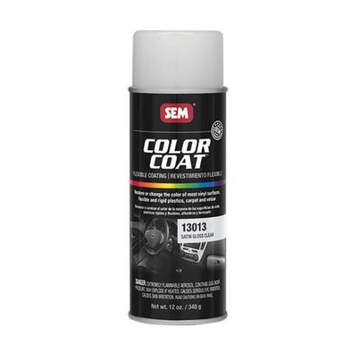 SEM Color Coat 13013 Satin Gloss Auto Interior Clear, 16 oz Aerosol - 13013 - Eagle National Supply