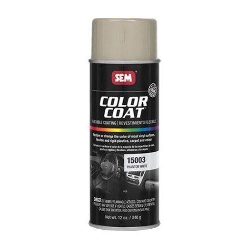 SEM Color Coat 15003 Phantom White Auto Interior Paint, 16 oz Aerosol - 15003 - Eagle National Supply