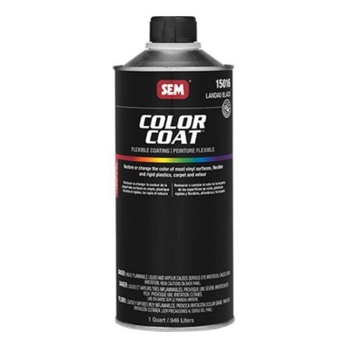 SEM Color Coat™ 15016 Landau Black Auto Interior Paint, 1 qt Can - 15016 - Eagle National Supply