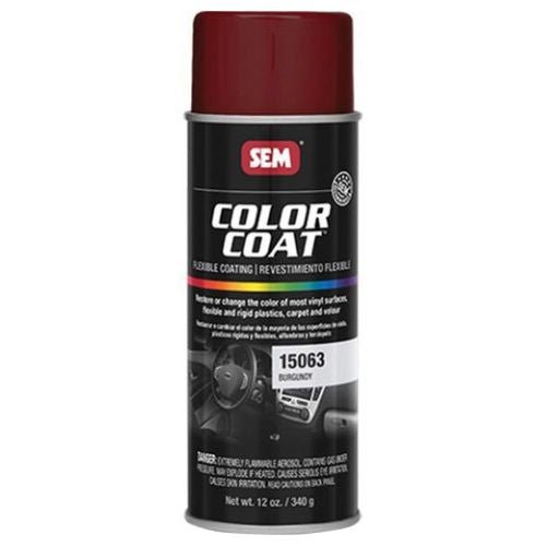 SEM Color Coat 15063 Burgandy Auto Interior Paint, 16 oz Aerosol - 15063 - Eagle National Supply