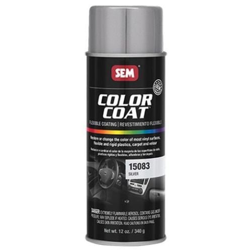 SEM Color Coat 15083 Silver Auto Interior Paint, 16 oz Aerosol - 15083 - Eagle National Supply