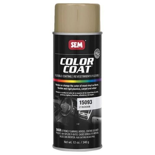 SEM Color Coat 15093 Lt Buckskin Auto Interior Paint, 16 oz Aerosol - 15093 - Eagle National Supply