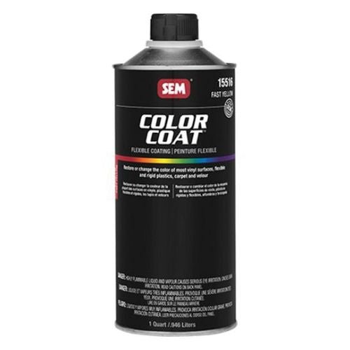 SEM Color Coat™ 15516 Fast Yellow Auto Interior Paint, 1 qt Can - 15516 - Eagle National Supply