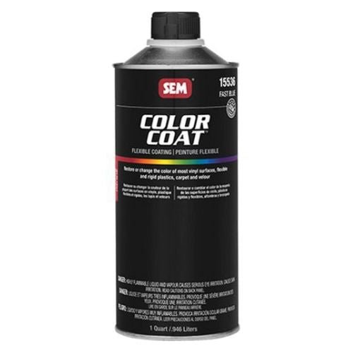 SEM Color Coat™ 15536 Fast Blue Auto Interior Paint, 1 qt Can - 15536 - Eagle National Supply