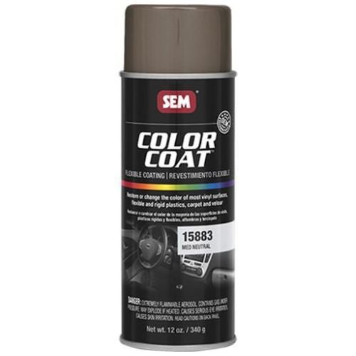 SEM Color Coat 15883 Medium Neutral Auto Interior Paint, 16 oz Aerosol - 15883 - Eagle National Supply