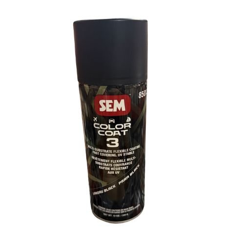 SEM Color Coat 85013 Flexible Coating Landau Black , 16 oz Aerosol Can