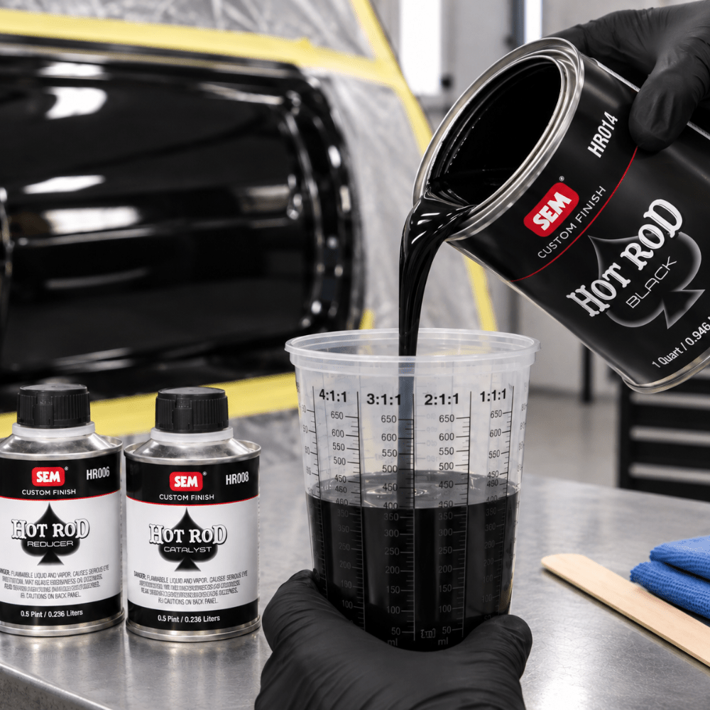 SEM HR010 National Rule Hot Rod Black Single Stage Kit, 1.5 qt