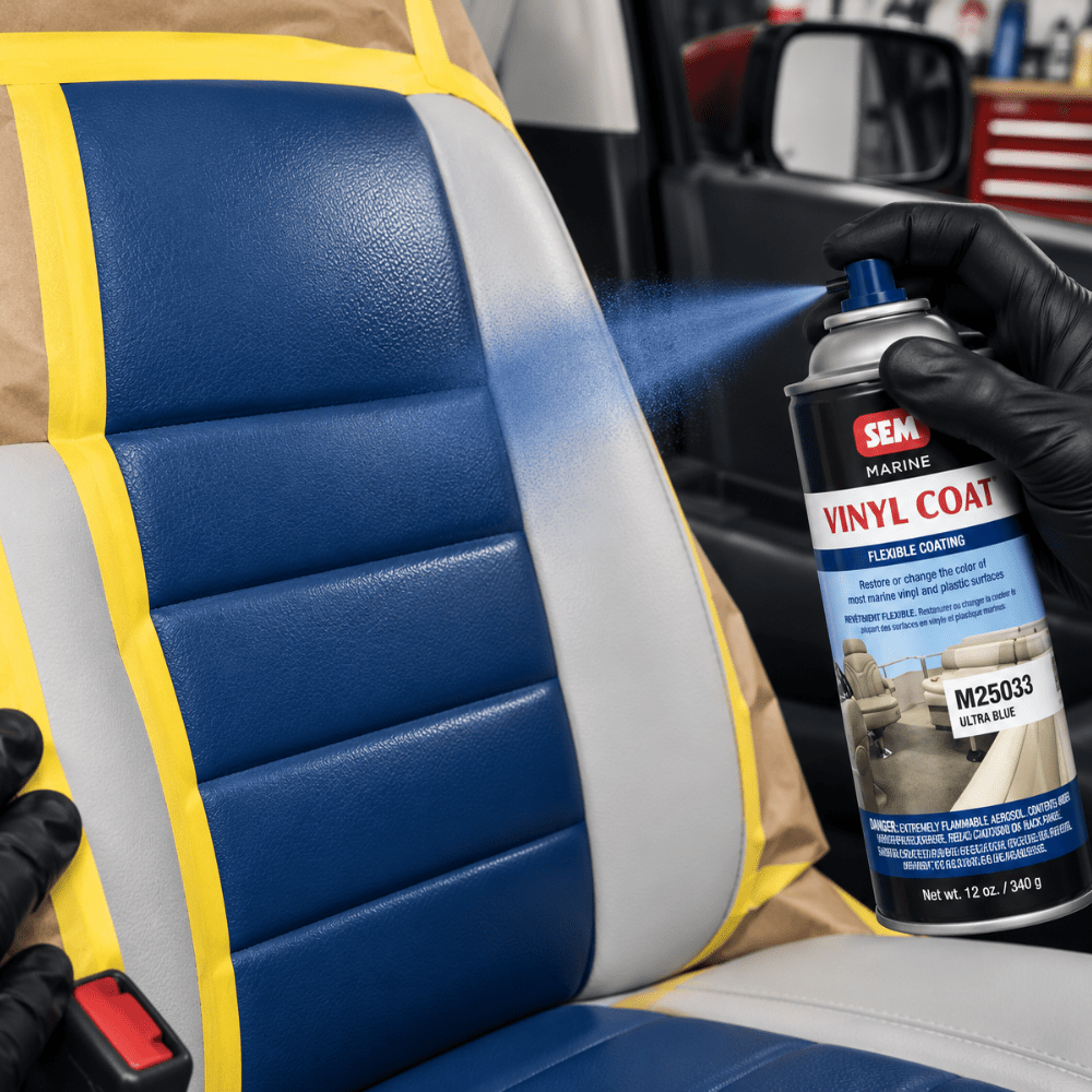 SEM M25033 Ultra Blue, 12oz | Aerosol | Marine Vinyl Coat