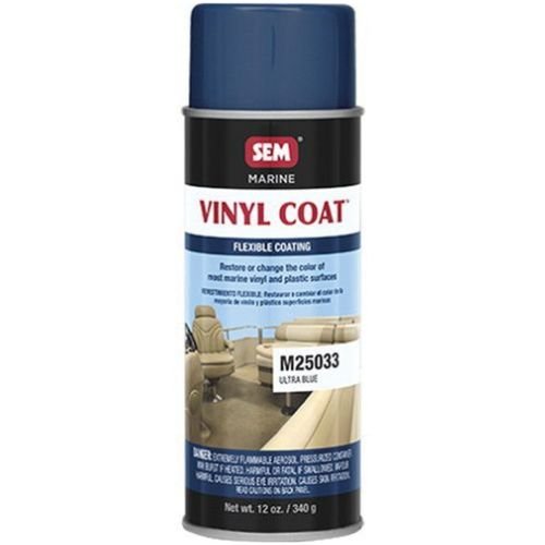 SEM M25033 Ultra Blue, 12oz | Aerosol | Marine Vinyl Coat - M25033 - Eagle National Supply