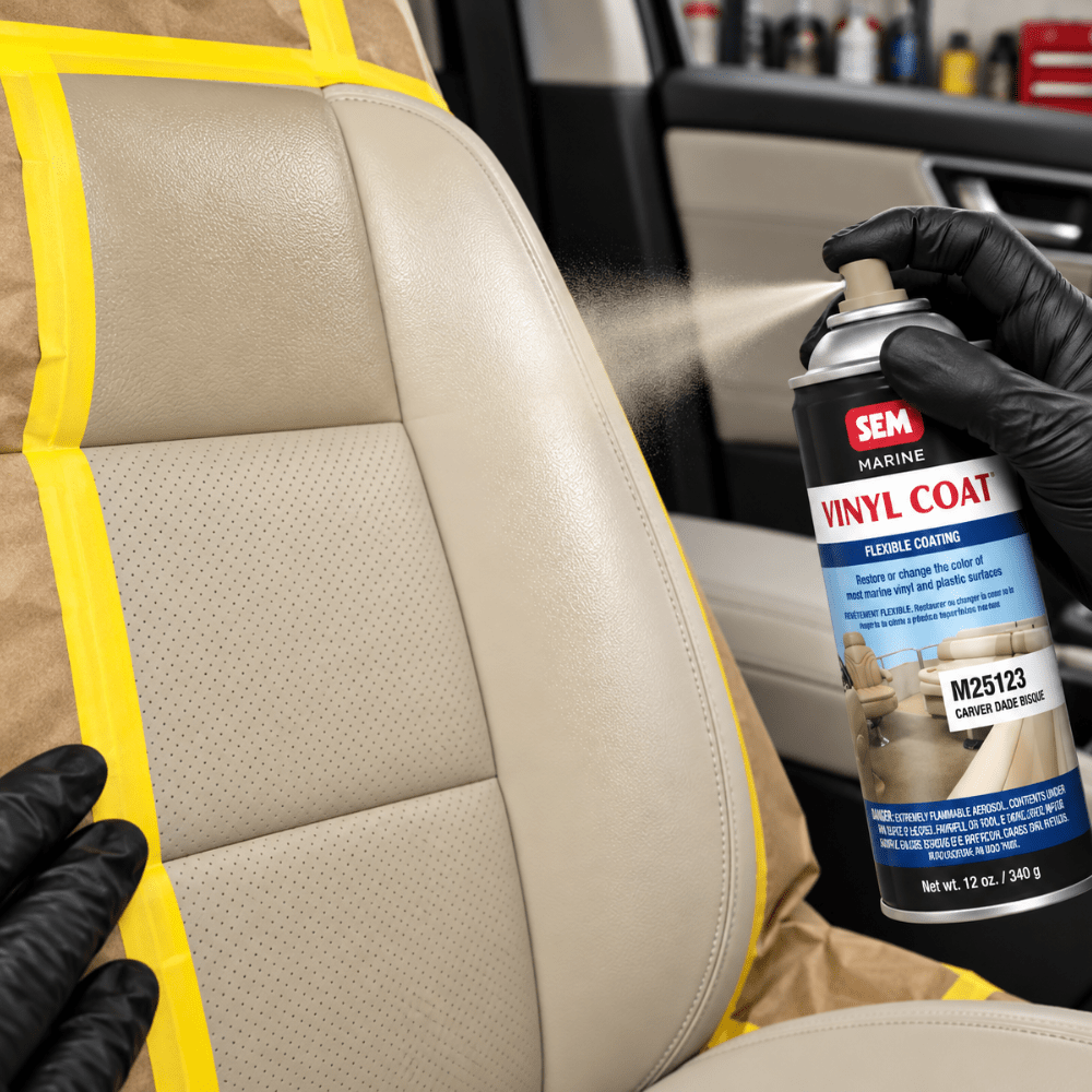 SEM M25123 Carver Dade Bisque, 12oz | Aerosol | Marine Vinyl Coat