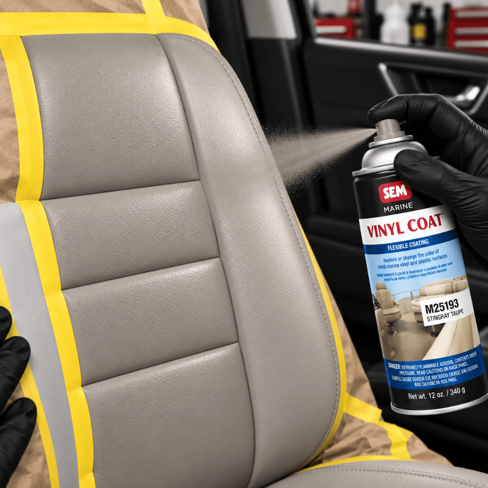SEM M25153 Stingray Taupe, 12oz | Aerosol | Marine Vinyl Coat