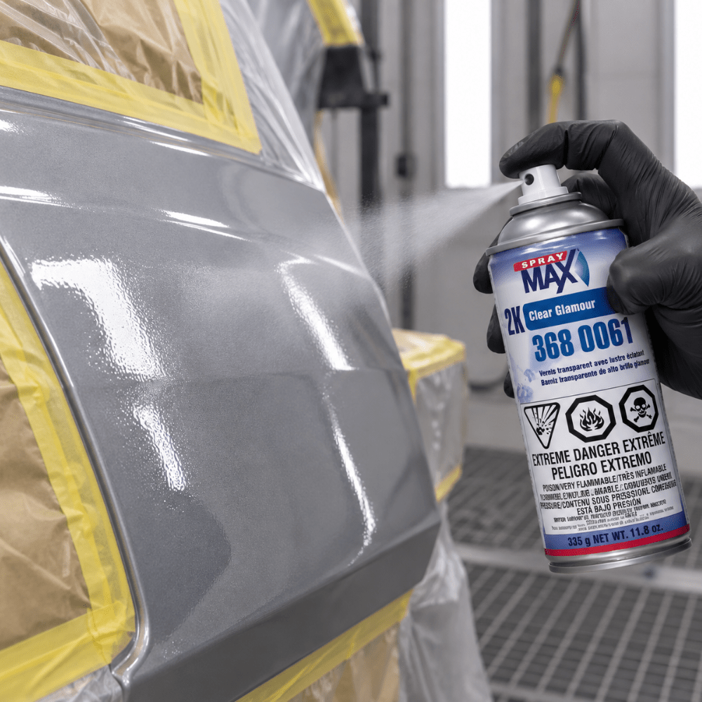 SprayMax® 3680061 2K High Gloss Glamour Clear Coat, 11.8 oz