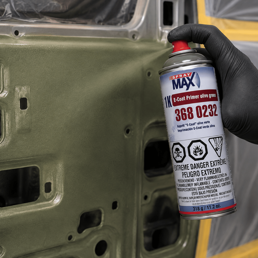 SprayMax 3680232 Olive Green 1K E-Coat Primer, 11.2 oz Aerosol