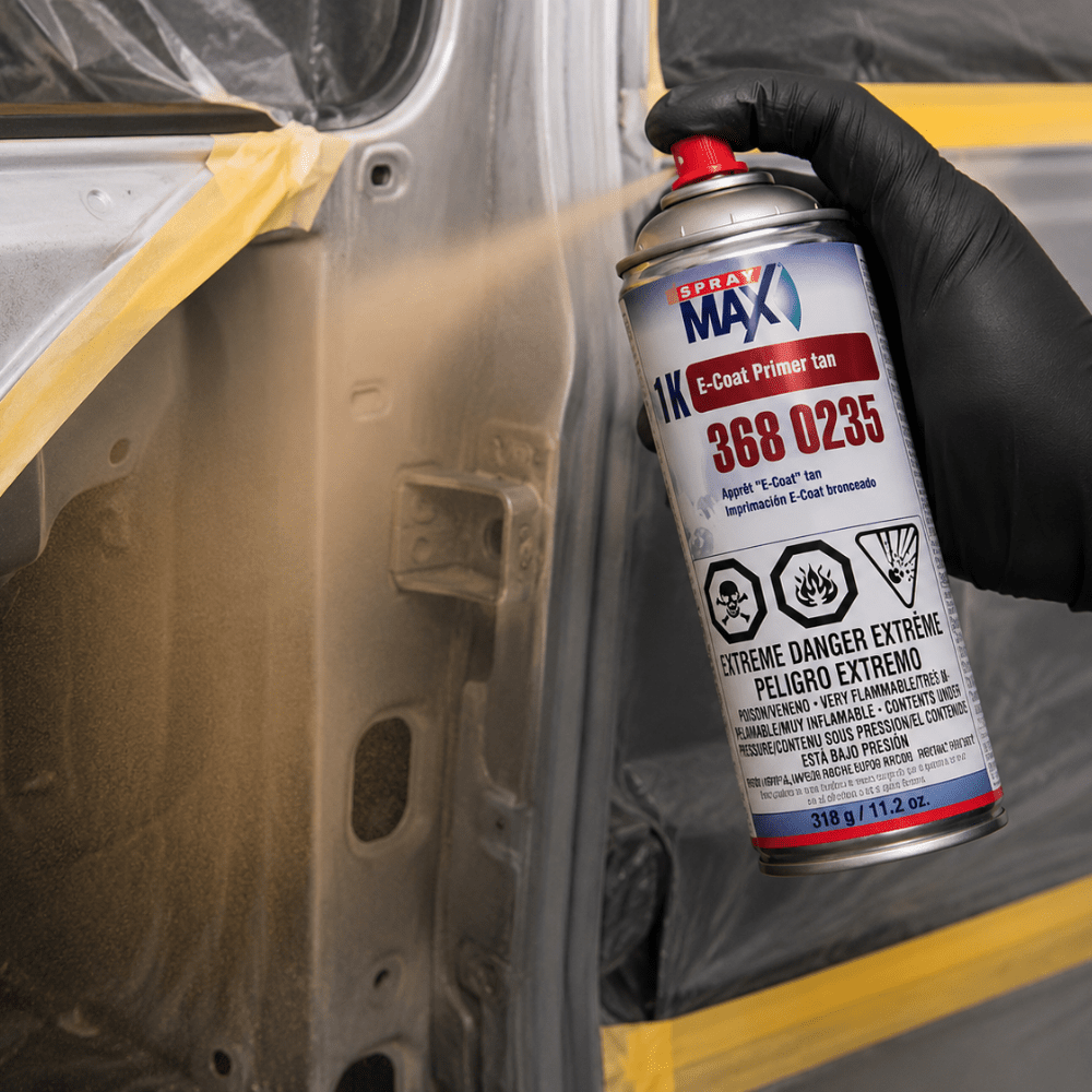SprayMax 3680235 Tan 1K E-Coat Primer, 11.2 oz Aerosol