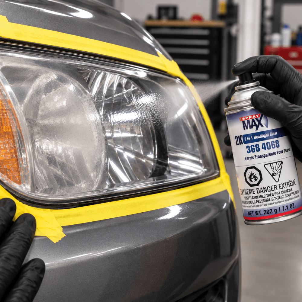 SprayMax® 3684068 2K Headlight Clear Coat for Restoration, 7.1 oz