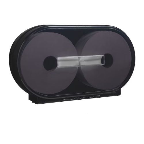 Tork 247549A Twin Jumbo Bath Tissue Dispenser | Black