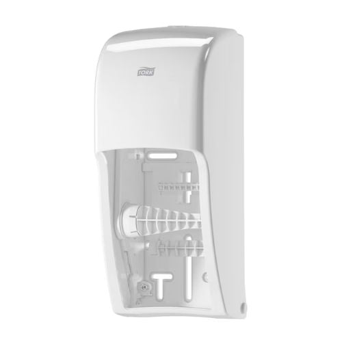 Tork 555620 Twin Toilet Paper Roll Dispenser | White