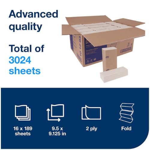 Tork Xpress 101293 Multi Fold Hand Towel | Case of 16 | 2 Ply