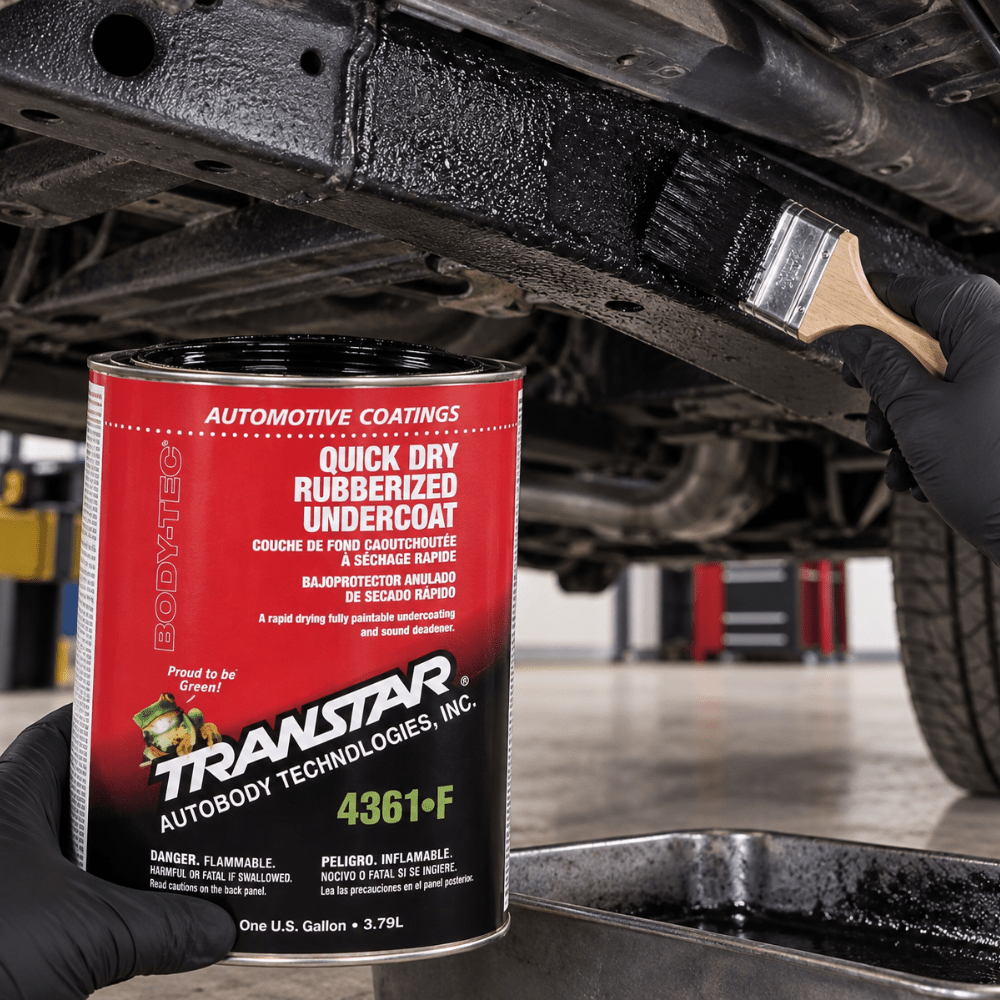 TRANSTAR® 4361-F Quick Dry Rubberized Black Undercoat, 1 gal