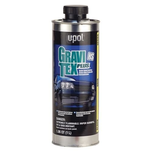 U - POL Gravitex Plus 0721 Black Stone Chip Protector 1L Bottle - 0721 - Eagle National Supply